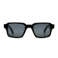 Blurr Eyewear in the dance black rave sunglasses, front view