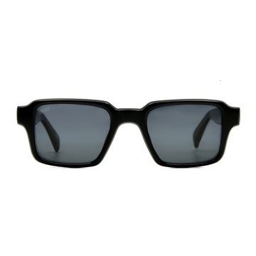 Blurr Eyewear in the dance black rave sunglasses, front view