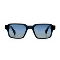 Blurr Eyewear in the dance blue rave sunglasses, front view