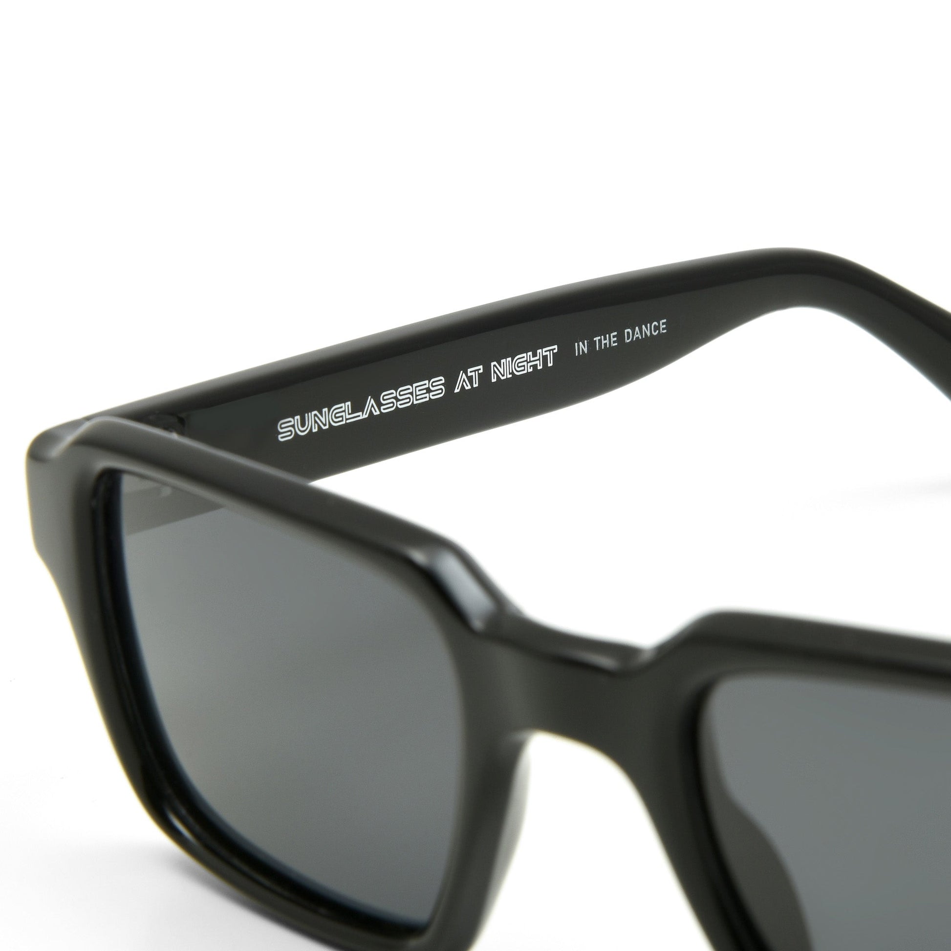 Blurr Eyewear in the dance black rave sunglasses, detailed view