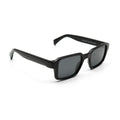 Blurr Eyewear in the dance black rave sunglasses, side view