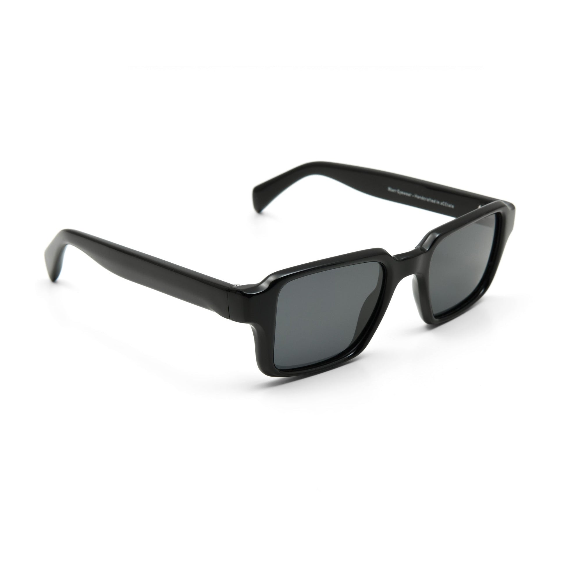 Blurr Eyewear in the dance black rave sunglasses, side view