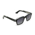 Blurr Eyewear in the rave black rave sunglasses, side view